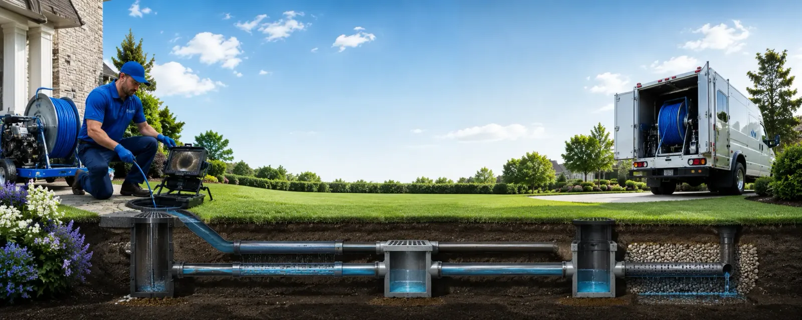 Outdoor drain cleaning information for Boothbay Harbor, ME